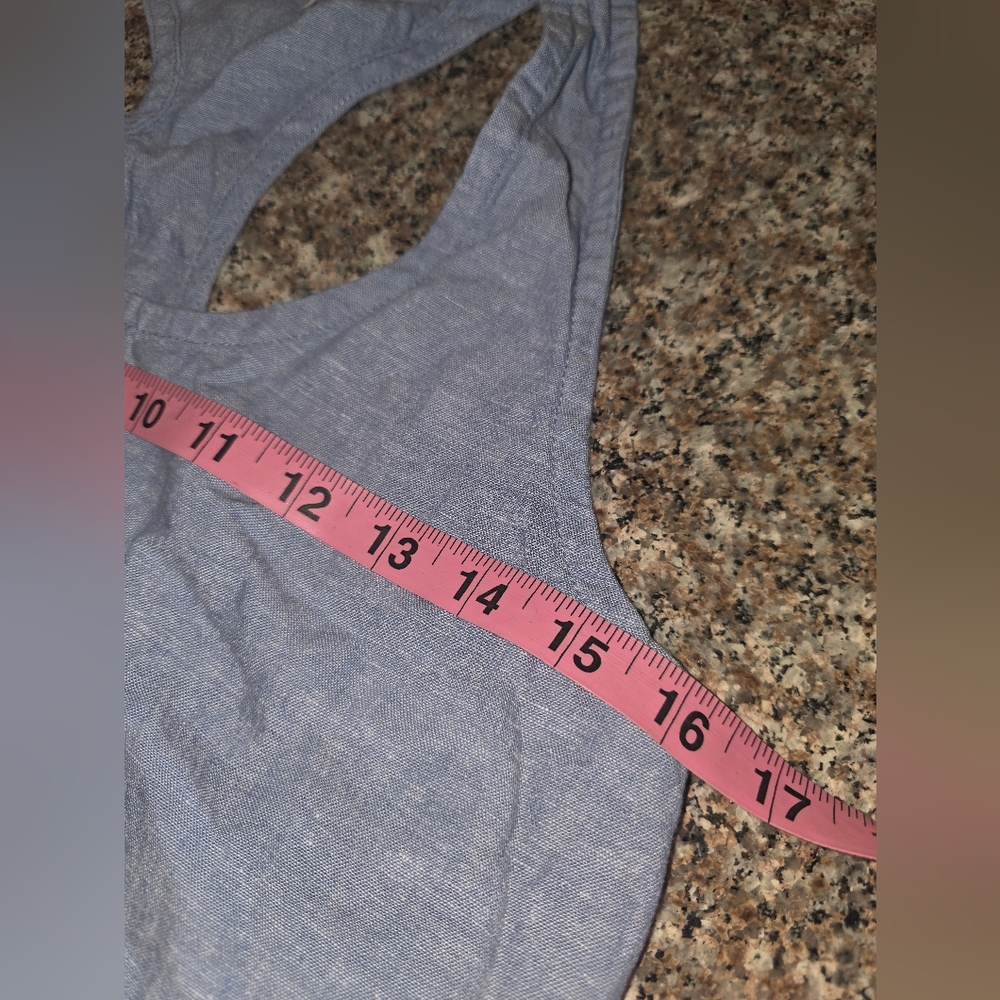 Stars Above Linen & Rayon Razorback Tank Top - Picture 6 of 8